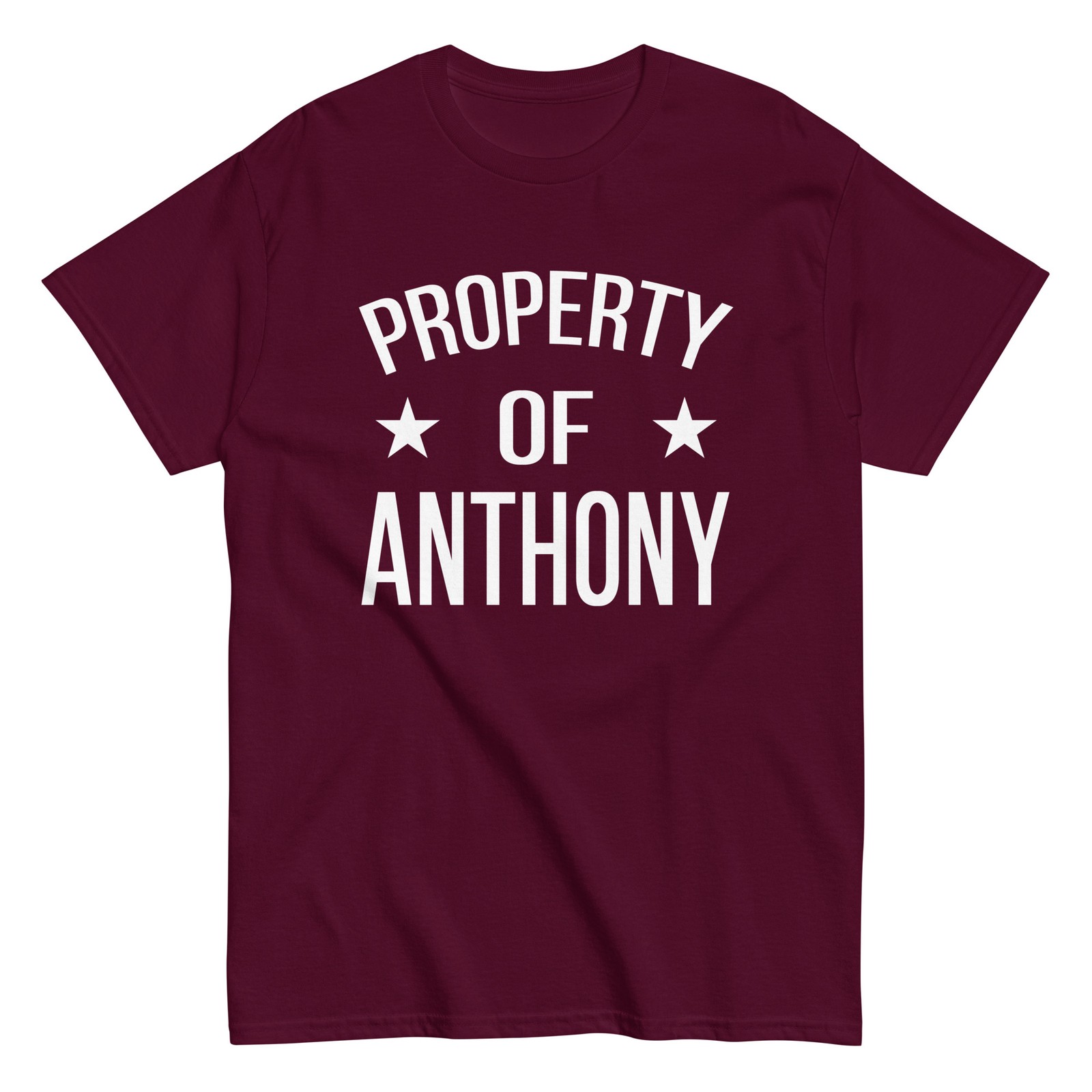 Property Of Anthony Family Reunion Squad First Last Name T Shirt