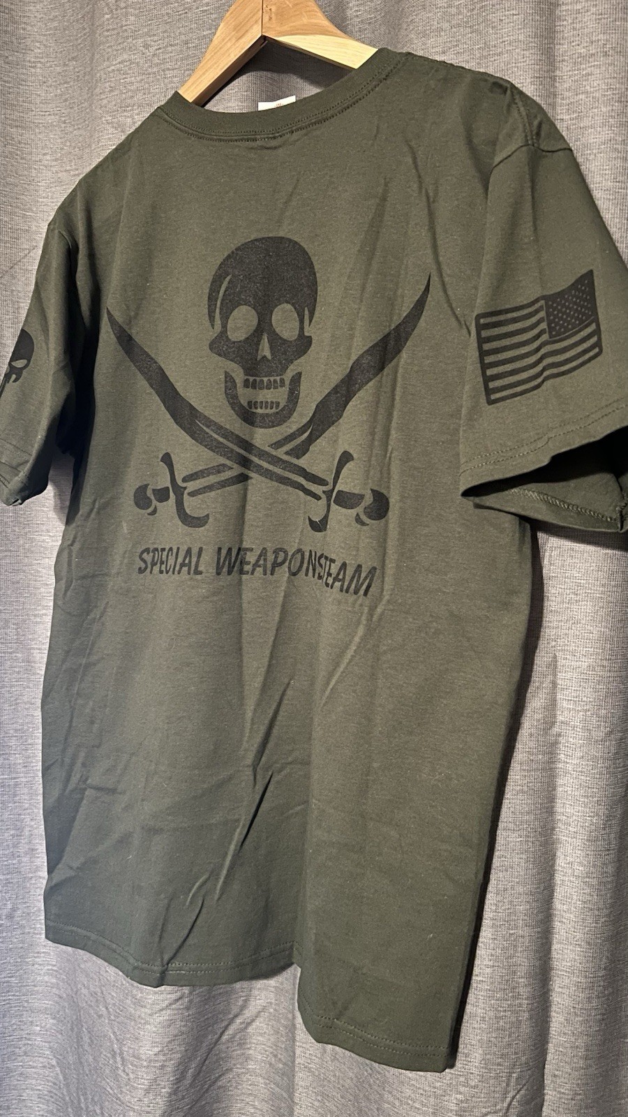 NEW Spikes Tactical Medium T Shirt OD Green Special Weapons Team gallery