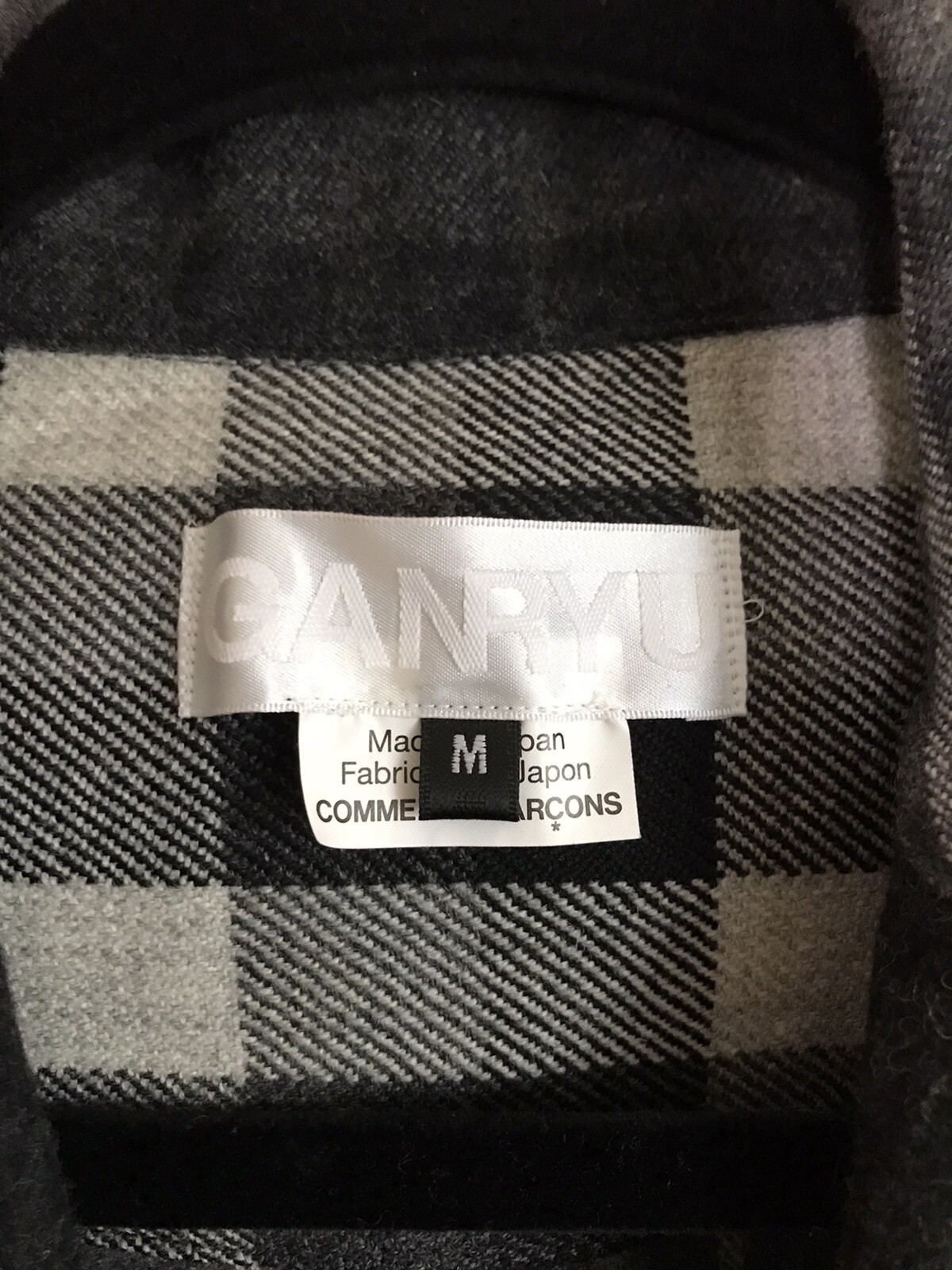 Comme Des Garçons Ganryu 2014 Fall/Winter Shirt Wool Rare Flannel Sz M Japan gallery