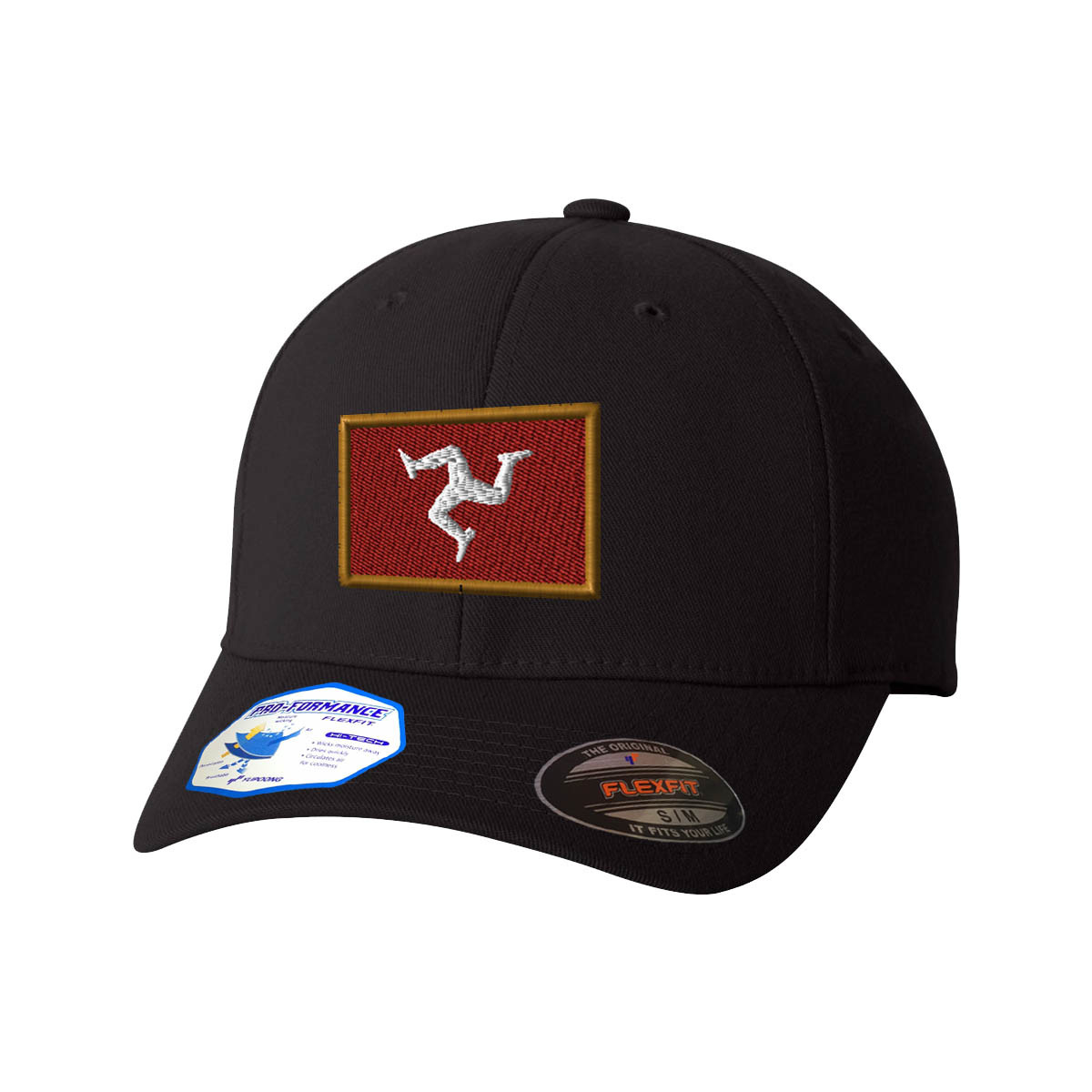 Flexfit Hats for Men & Women Isle of Man Embroidery Dad Hat Baseball Cap