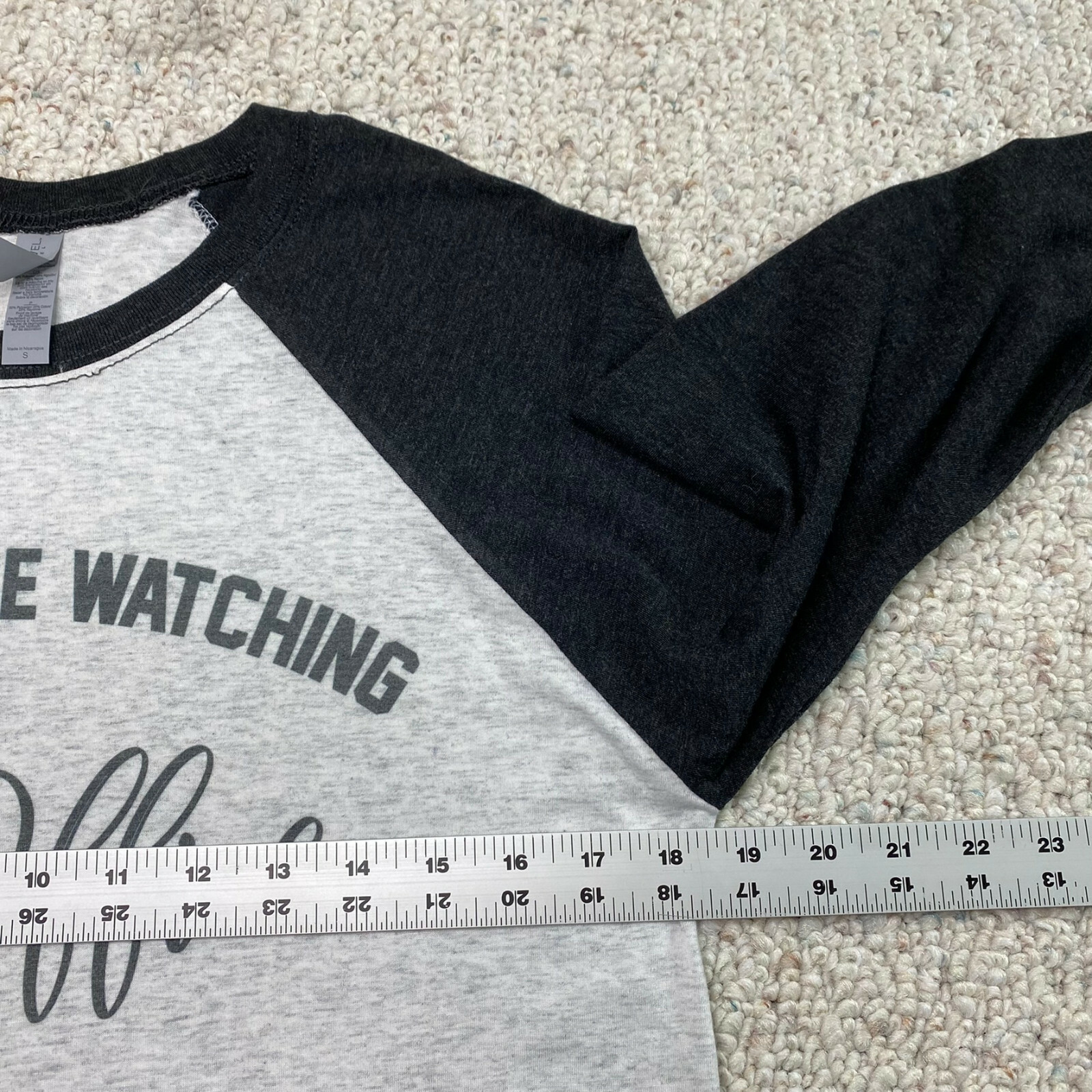 Next Level Top sz S Gray I'd Rather Be Watching the Office NEW Millenialcore gallery