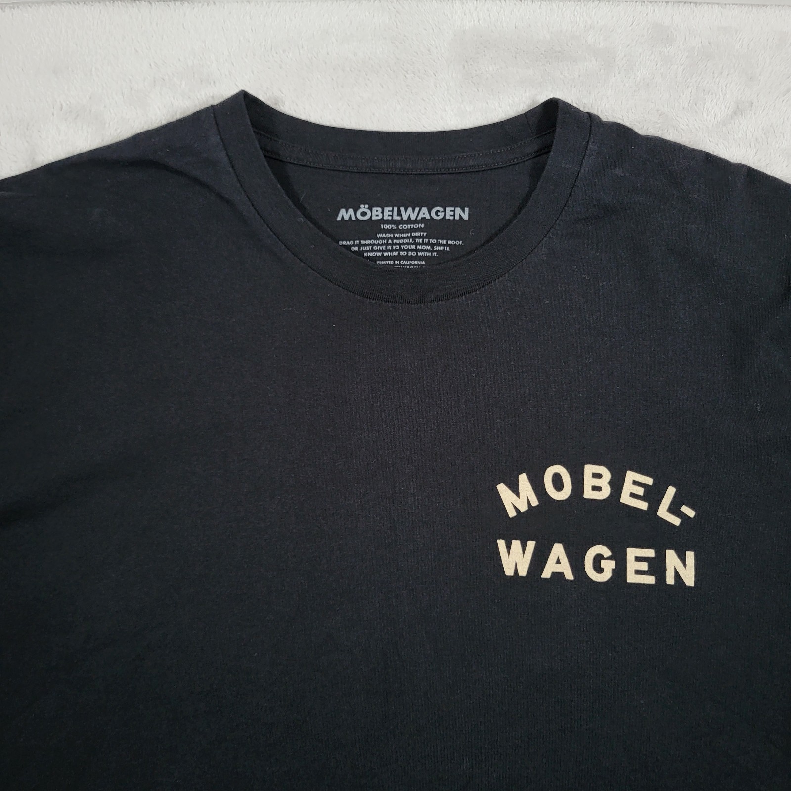 Mobelwagen Air Cooled Only Club Shirt Mens Large Black VW Volkswagen Tee gallery
