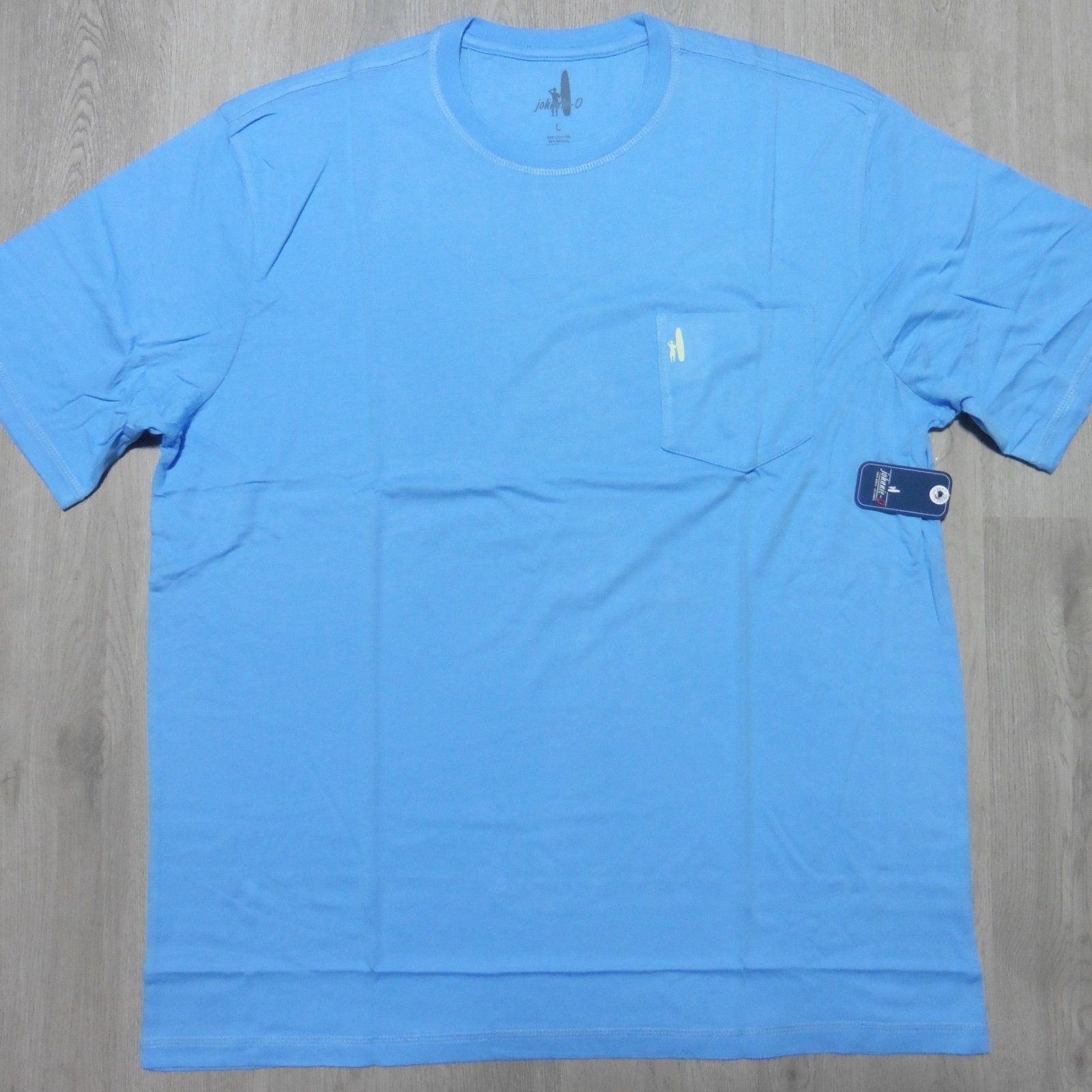JOHNNIE O Mens S M L XL 2XL T SHIRT MALIBLU PALM PARADISE GOLF BLUE GOLF TEE gallery
