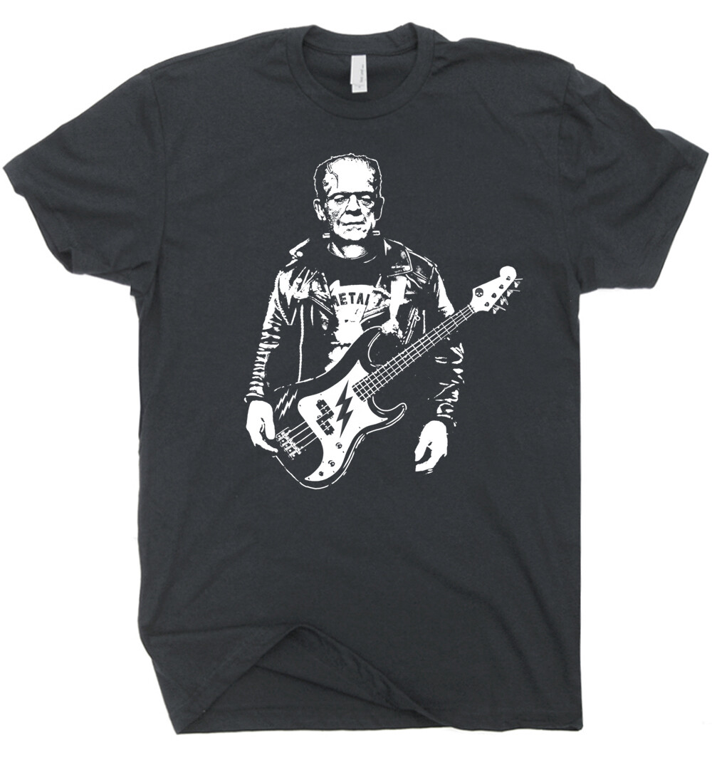Bass Guitar T Shirt Cool Electric Acoustic Men Women Bassist Vintage Rock Frank gallery