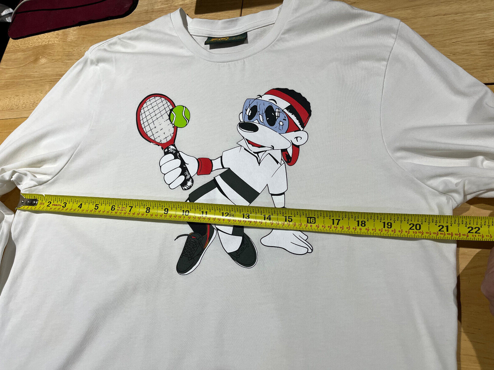 FILA x Patterson Tennis Graphics WHITE Long Sleeve T-Shirt - Men's Sz L gallery