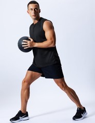 Men’s 5 Pack Athletic Tank Tops Quick Dry Workout Shirts Breathable Gym Sleev…