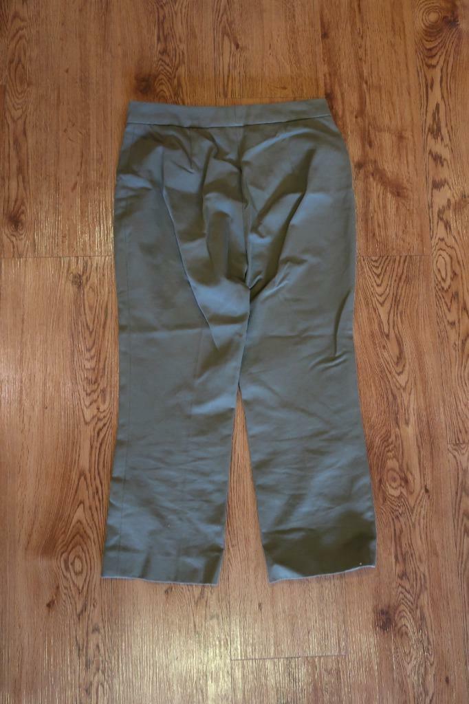 WOMENS MICHAEL KORS OLIVE GREEN CROPPED PANTS 4 * gallery