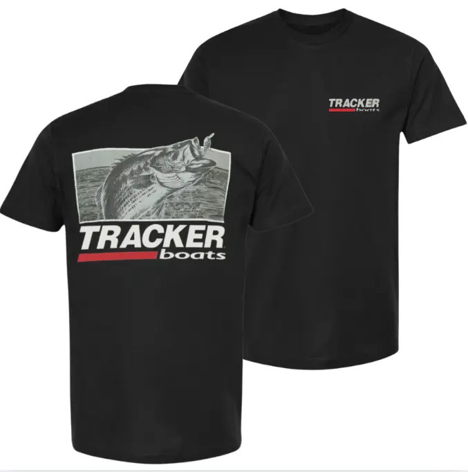 Tracker Boats Graphic Tee, Vintage Fishing T-Shirt, Soft Cotton Blend Shirt, Out