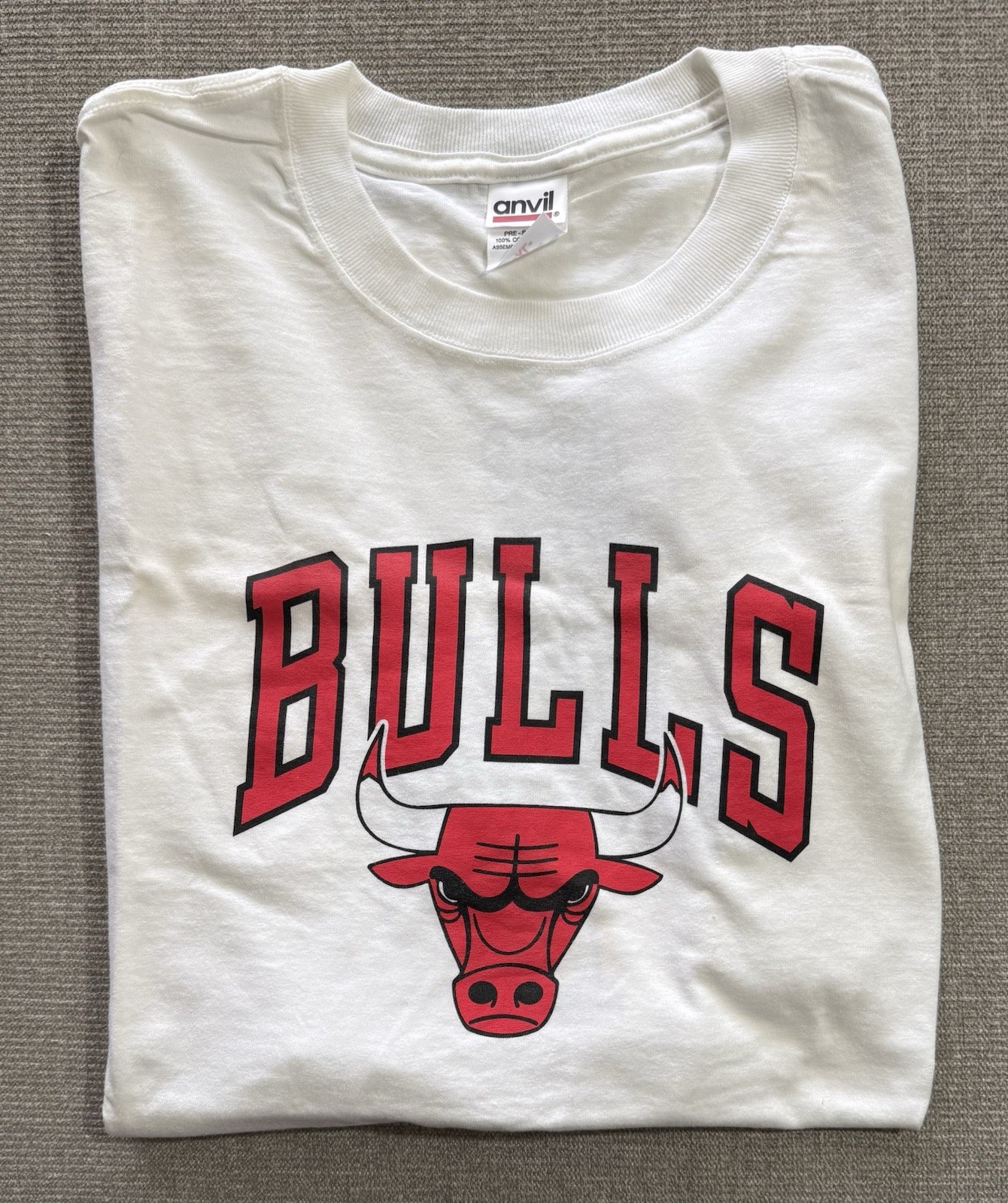 VINTAGE Chicago Bulls T Shirt McDonalds Big Logo Size XL 90s Basketball NBA Mens gallery