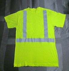 Industrial Grade Large-Tall Yellow High Vis T Shirt. Type R Class 2