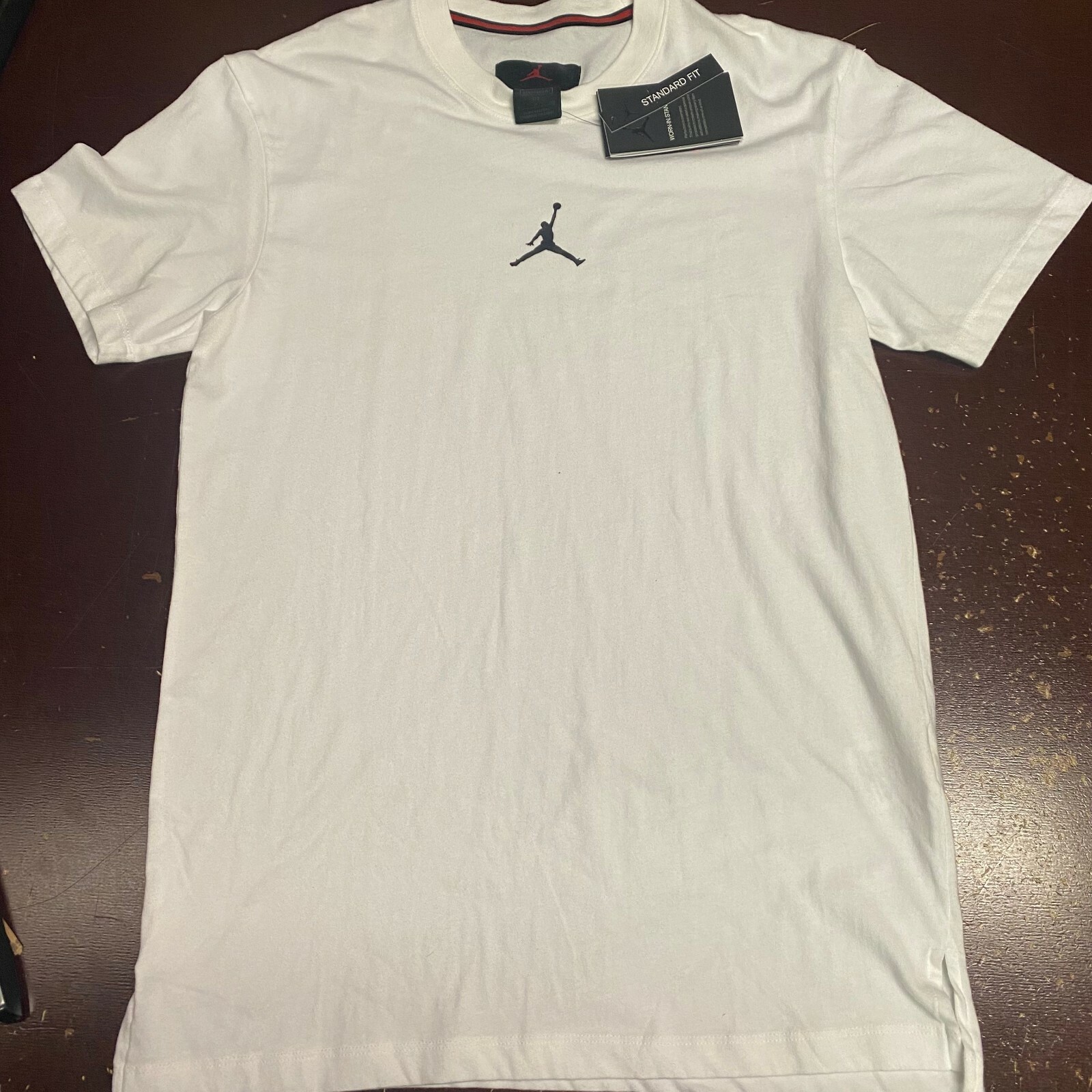 Nike Mens White Air Jordan Dri Fit DA2694-100 Pullover T Shirt Size S M L XXL