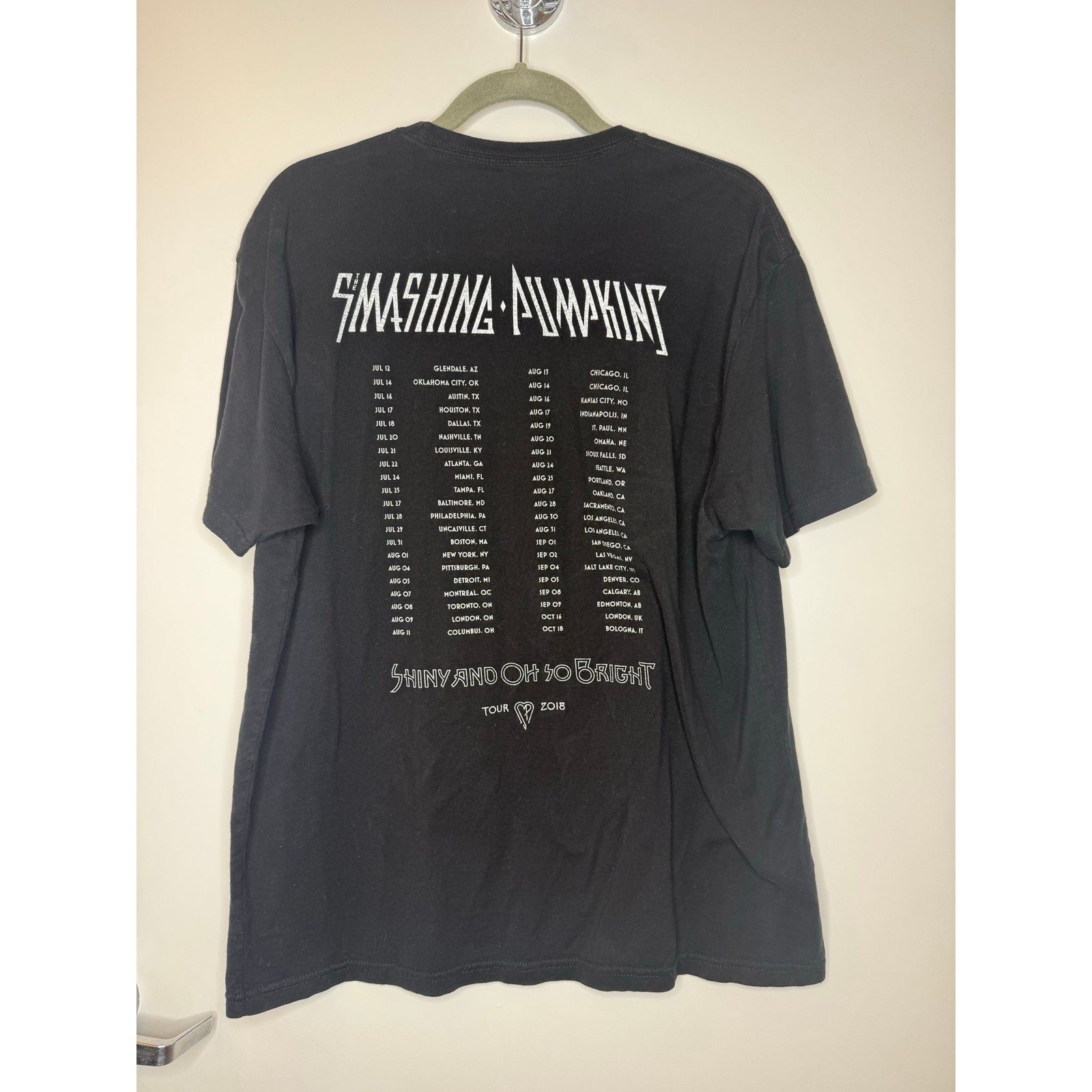 Smashing Pumpkins "Shiny and Oh So Bright" Tour T Shirt XL Black Grunge Band Tee gallery