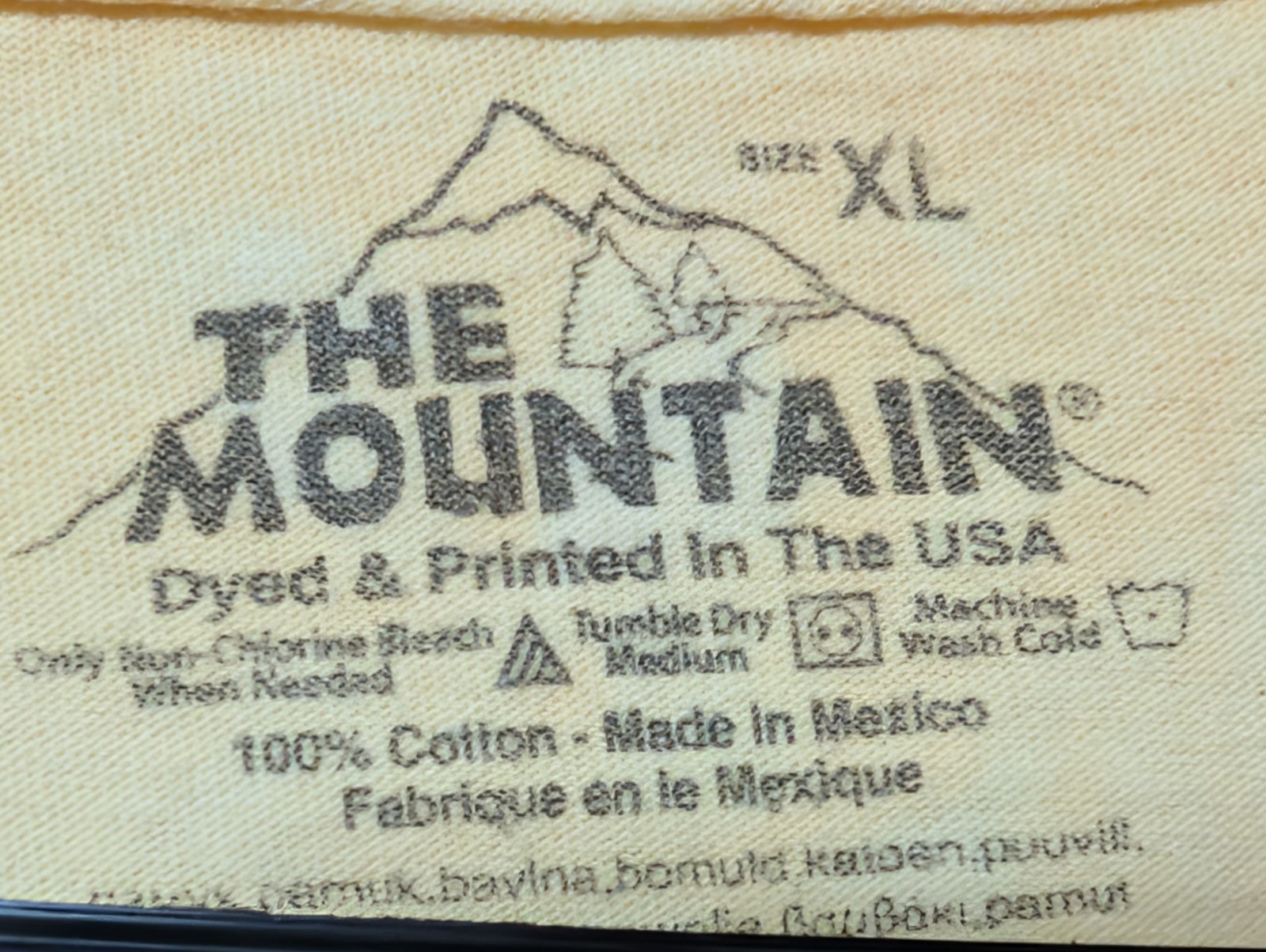 The Mountain Mens T-shirt Yellow Serengeti Gold Cheetahs Retired Logo XL #6333 gallery