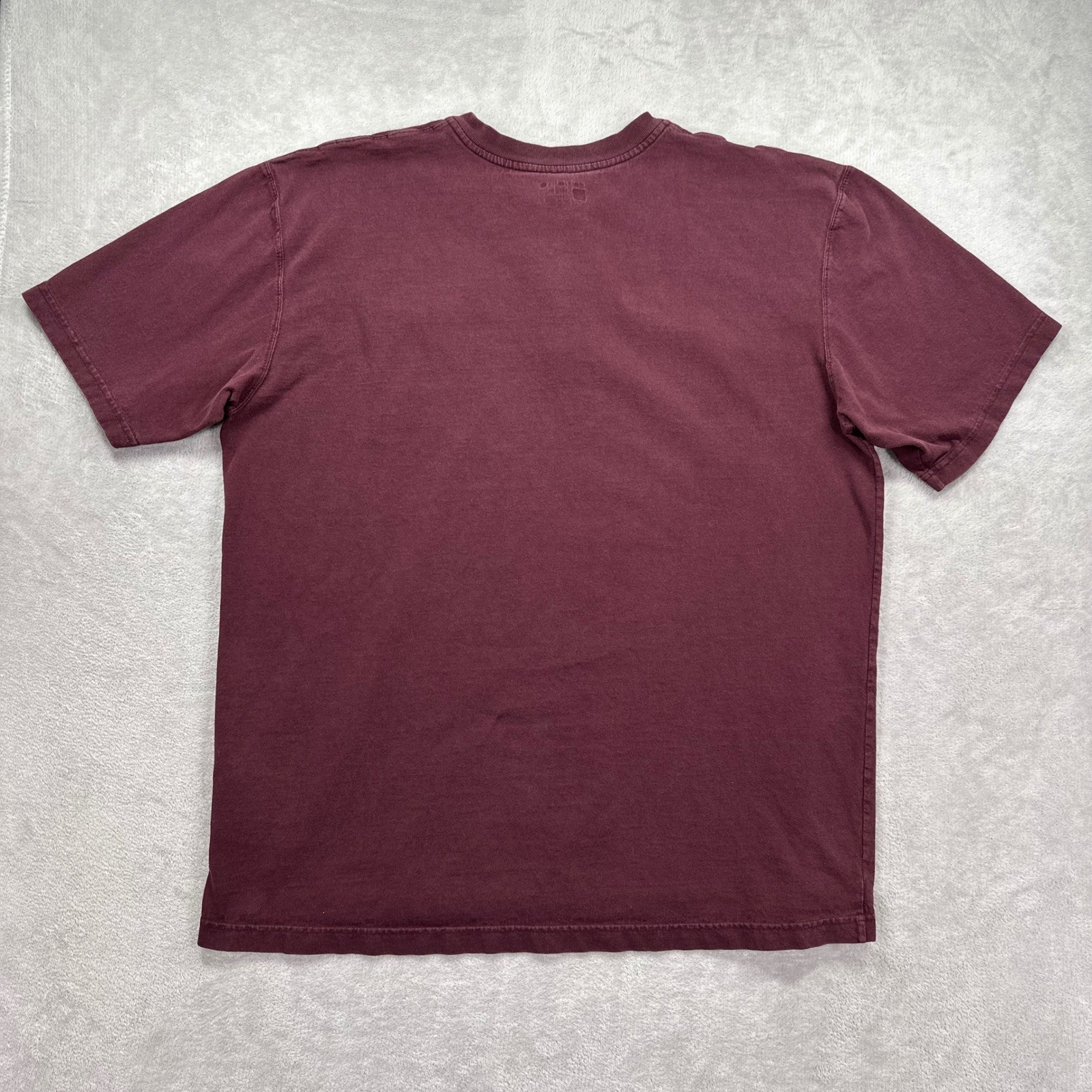 Carhartt Henley Shirt Mens Large Tall Maroon Loose Fit Short Sleeve Workwear gallery