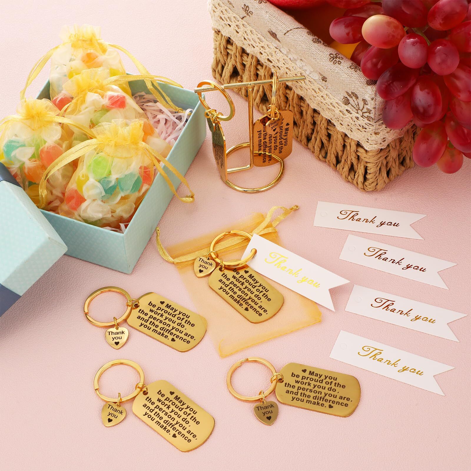 Yinkin 72 Pcs Employee Appreciation Gift Bulk for Coworker Thank You Gifts Ke... gallery