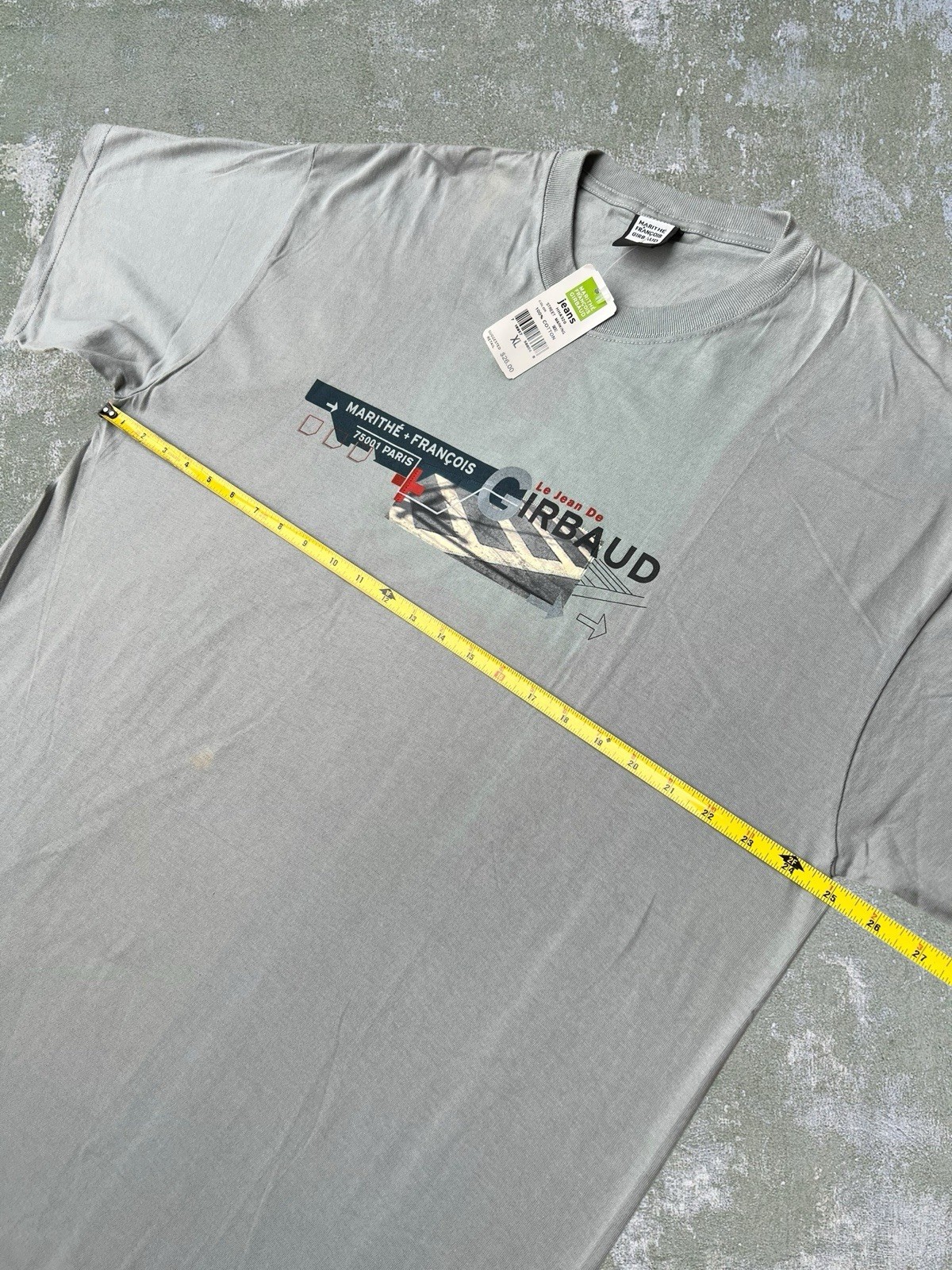 Y2K Marithe Francois Girbaud Vintage Hip Hop Streetwear Tee T-shirt (XL) (NWT) gallery