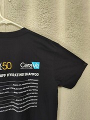 Ascolour Men Shirt Large Black Printed 100% Cotton Short Sleeve Classic Fit Tee