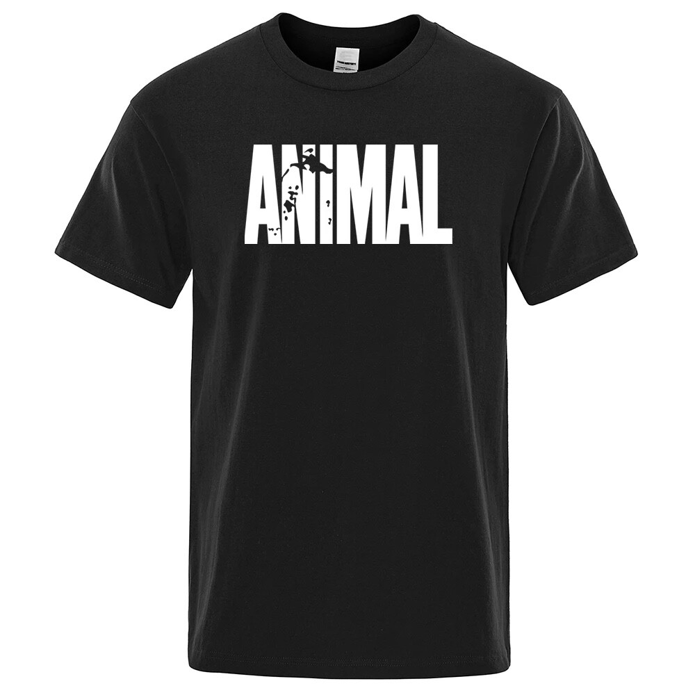 Animal T Shirt Mens Oversized Funny Tee Workout Gym 100% Cotton T-Shirts S -3XL gallery
