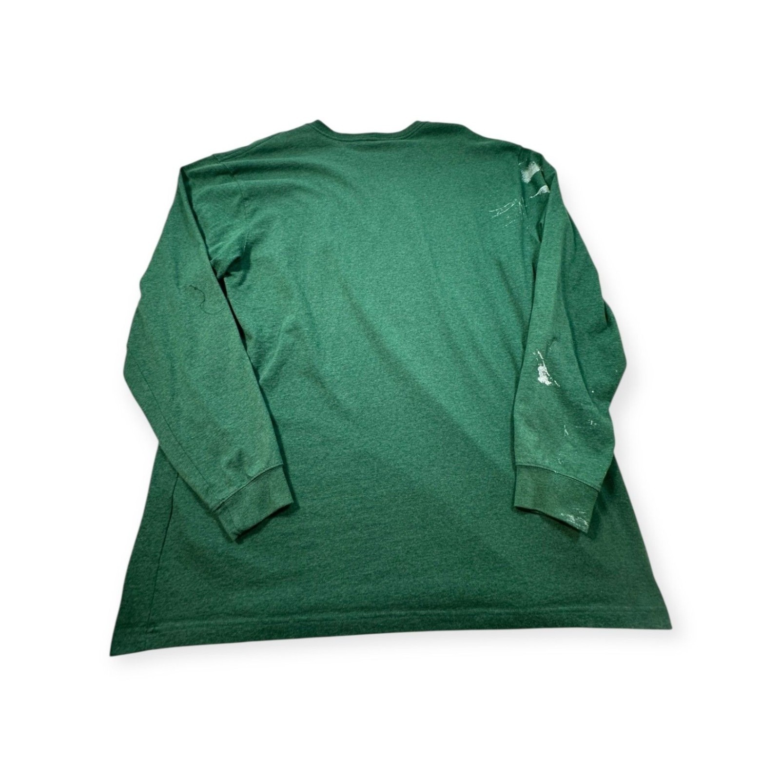 Carhartt Green Crew Neck Long Sleeve 100% Cotton All Seasons T-Shirt 2XL Tall gallery