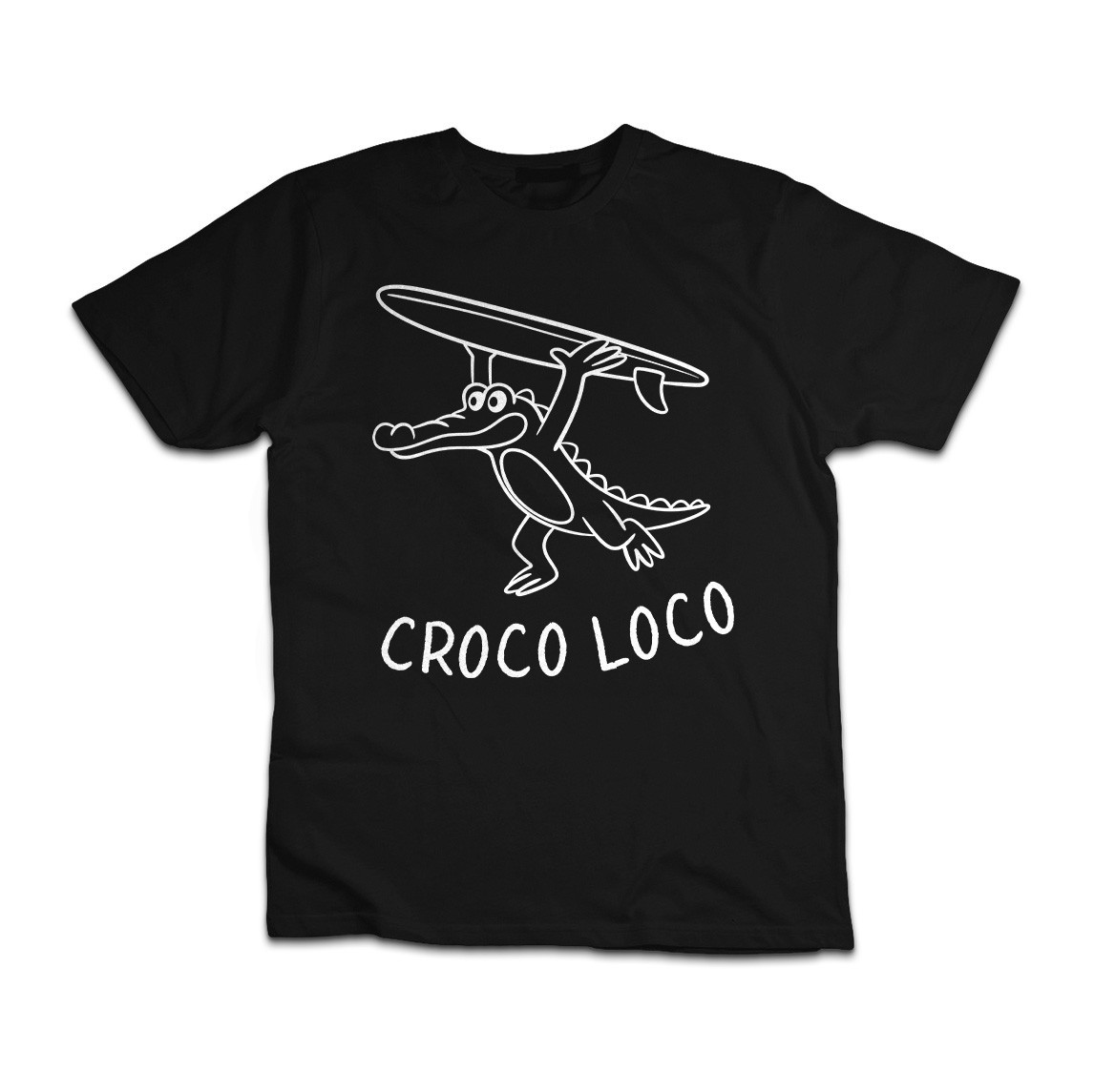 Croco Loco Surfing T-Shirt | Funny Crocodile Beach Graphic Tee gallery