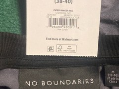 No Boundaries3 Pieces Tee shirts Men’sSz M(38-40) 1 Piece W Oversize GraphicBlue