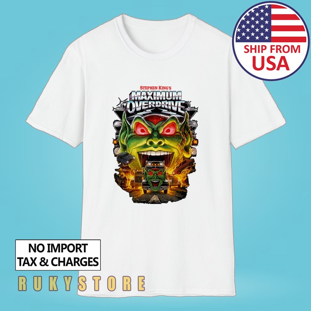 Maximum Overdrive Movie Men’s White Size S-5XL