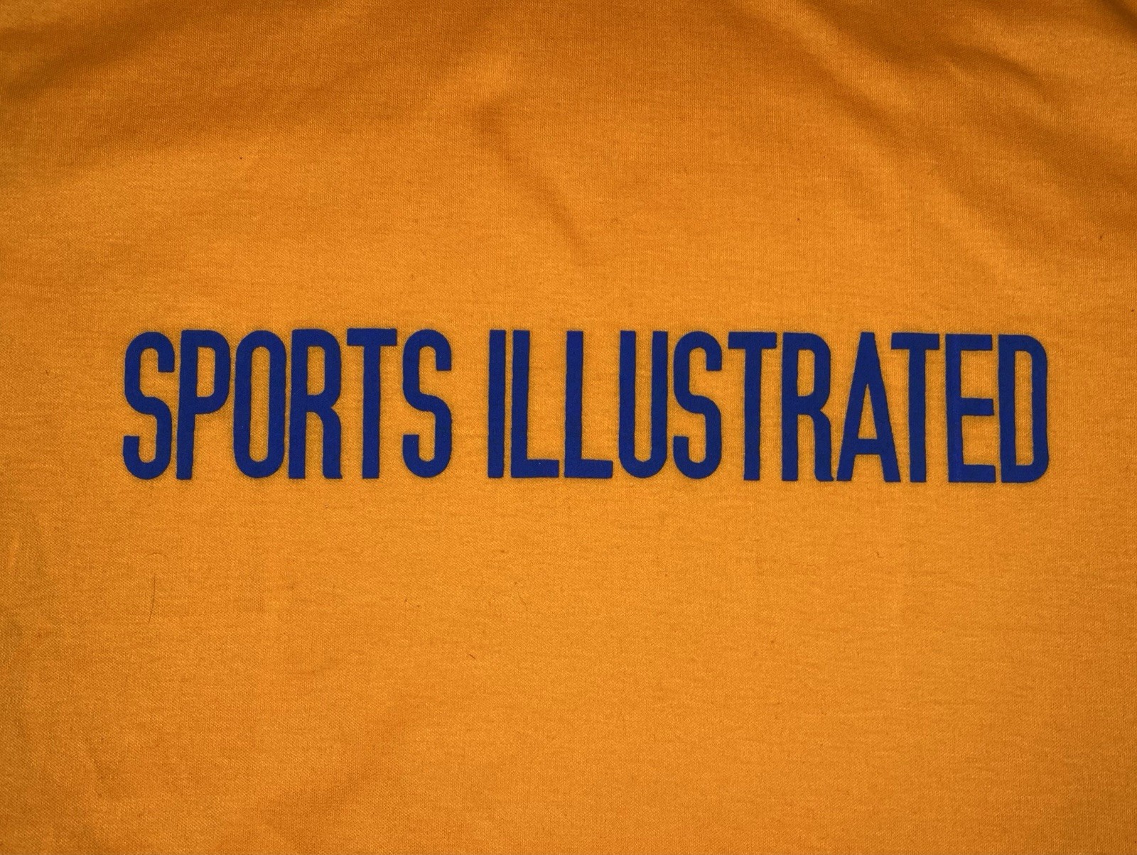 1970’s Sports illustrated Raglan Ringer Tee XL Orange Blue Vintage Retro gallery