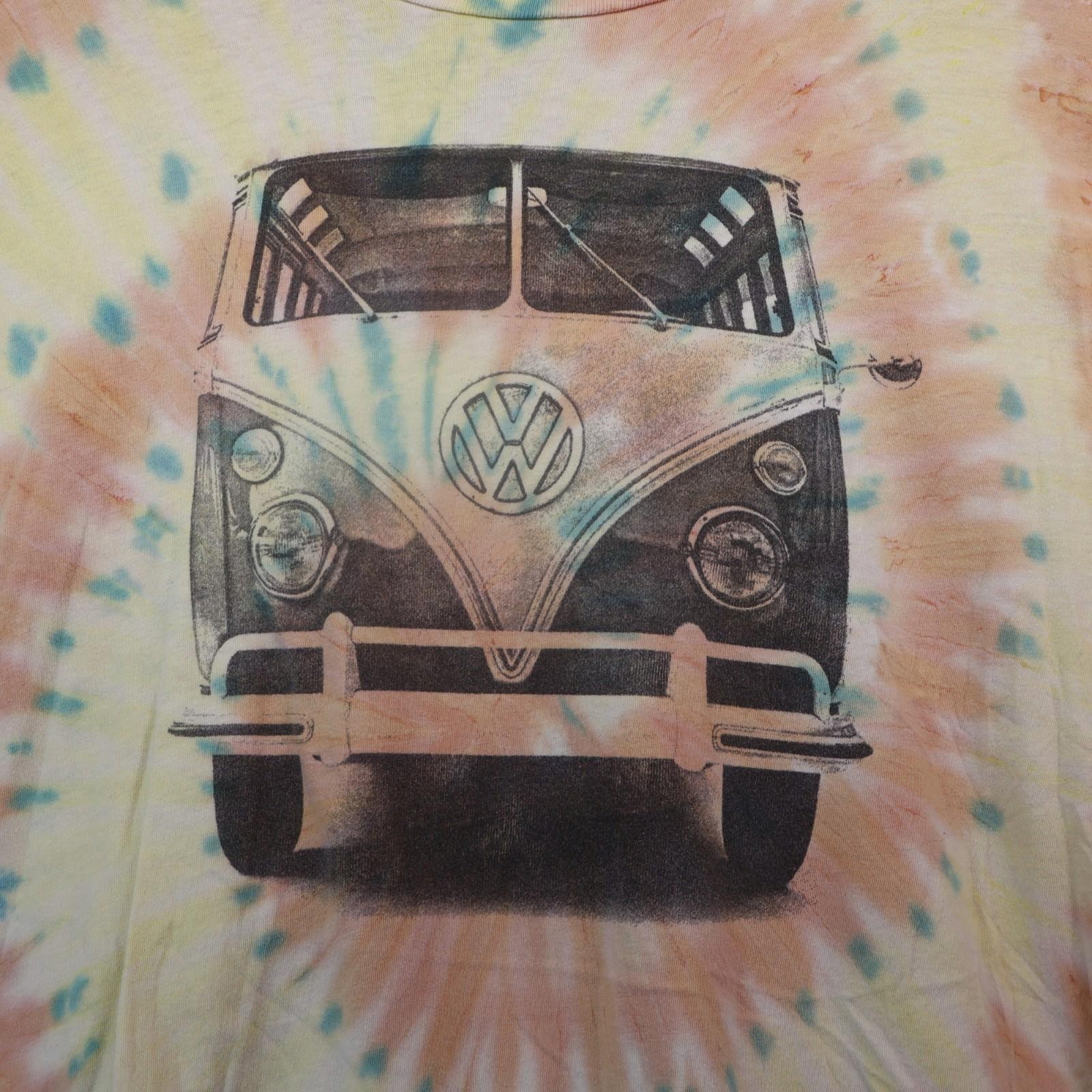 Volkswagen T-shirt Mens 2XL Tie Dye Official VW Bus Rare gallery
