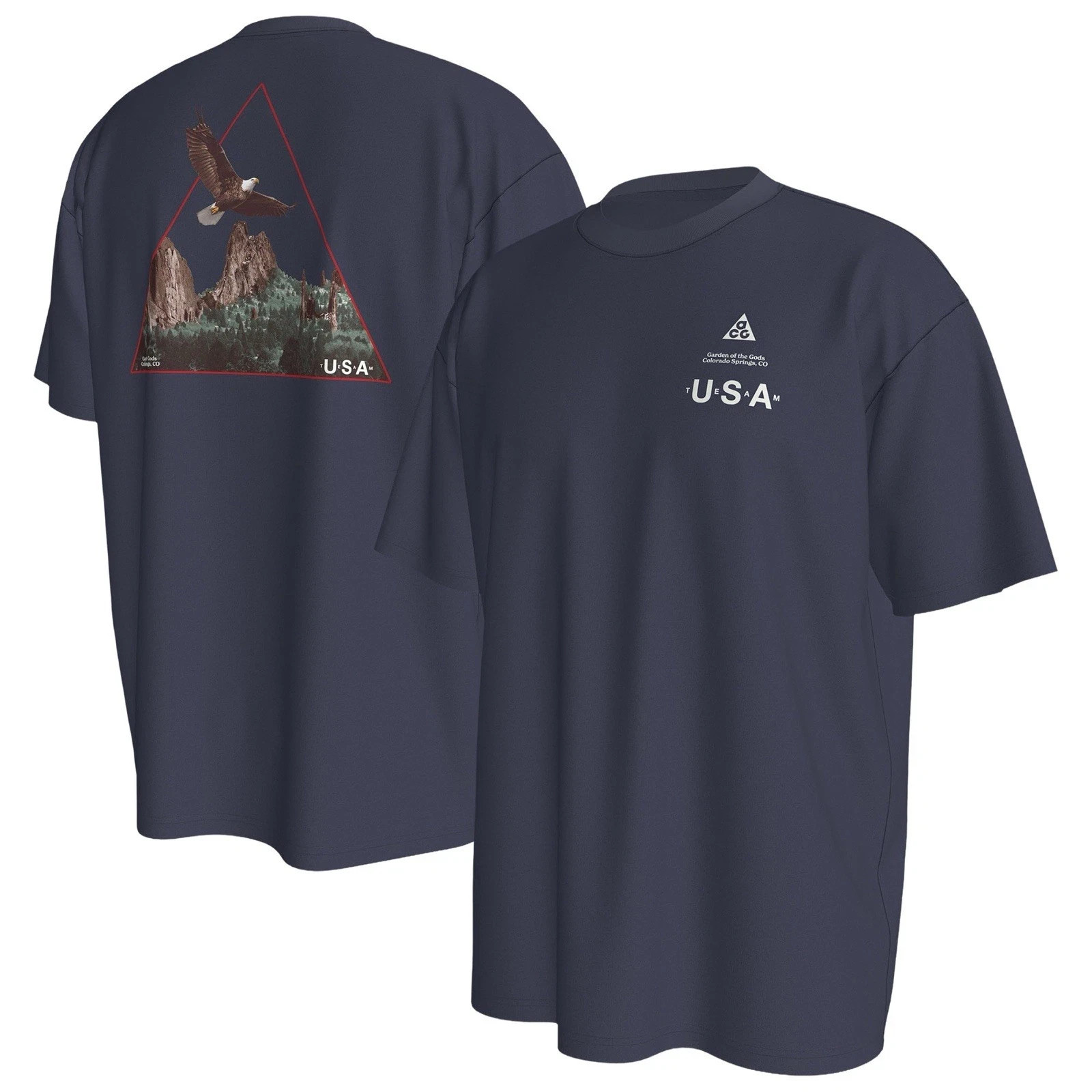 Nike Acg x Olympics USA T Shirt Blue Navy New With Tags Mens size XS-XXL gallery