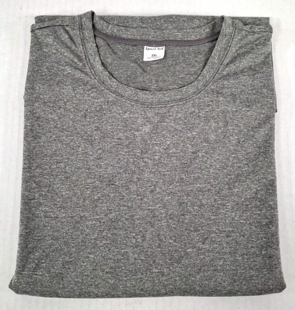 Sport-Tek ST360 Contender Men's Short Sleeve Tees Heather Gray 3 Sizes Available gallery