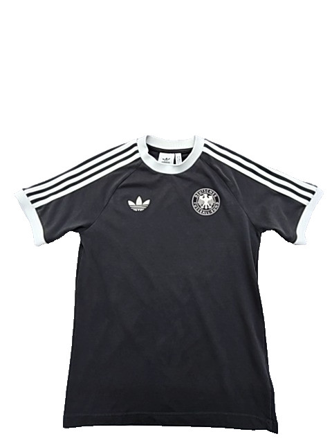 Adidas DFB Germany Jersey Black Striped Mens S Three Stripe Logo