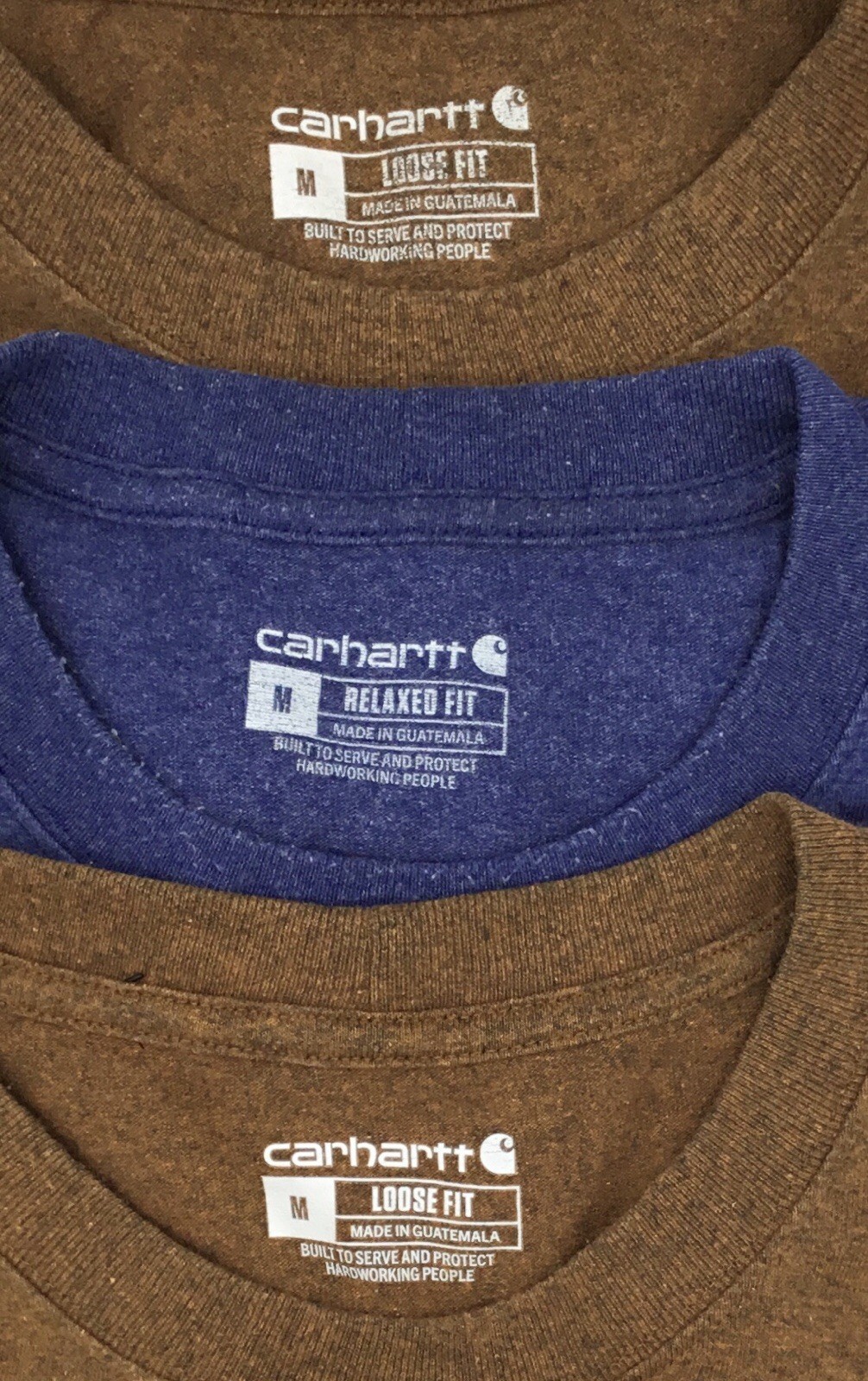 Lot of 3💥Carhartt Mens Sz MEDIUM Relaxed & Loose Fit Shirts w/ Pockets- EUC gallery