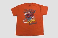 Kool-Aid Mens Oh Yeah! Kool-Aid Man Skateboarding Orange Shirt New S-XL