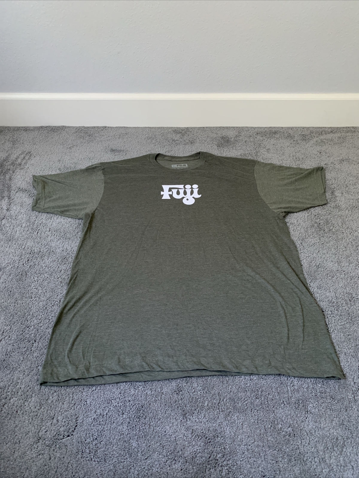 Fuji Sports Jiu-Jitsu Player Mens BJJ T-Shirt Military Green Rare Edition Sz XL
