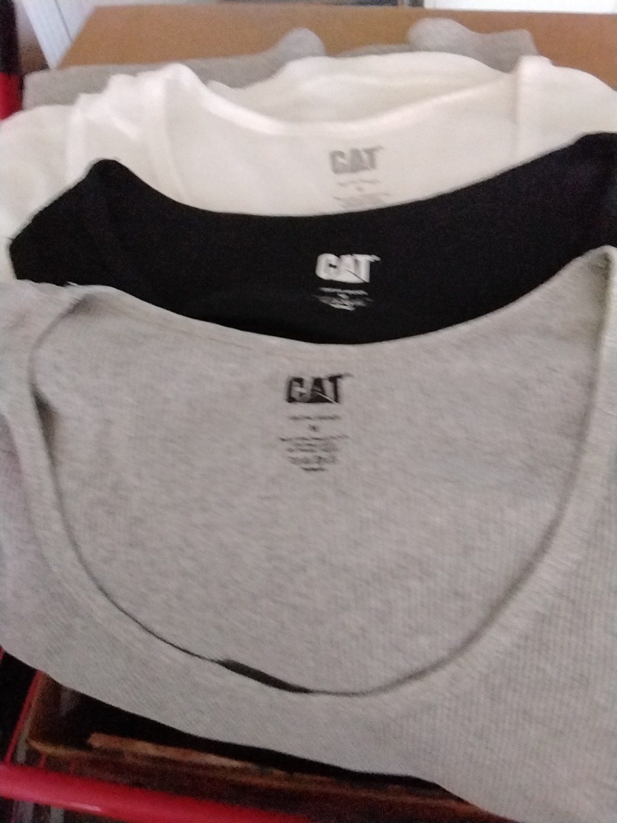 Caterpillar ~ Mens ( Lot Of 3 ) Tanks Tops Undershirts Cotton Blend CAT Size Med gallery