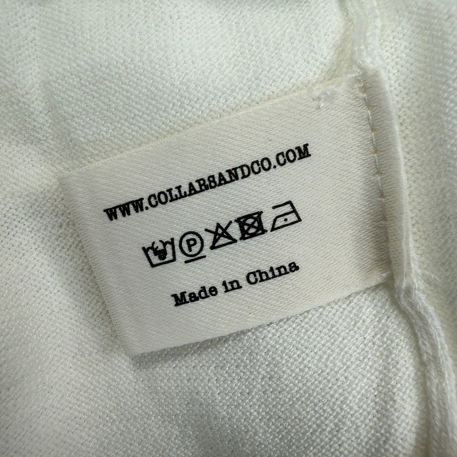 Collars & Co Mens Size Large Maranello Mid-Weight Cotton & Silk Tee White NEW gallery