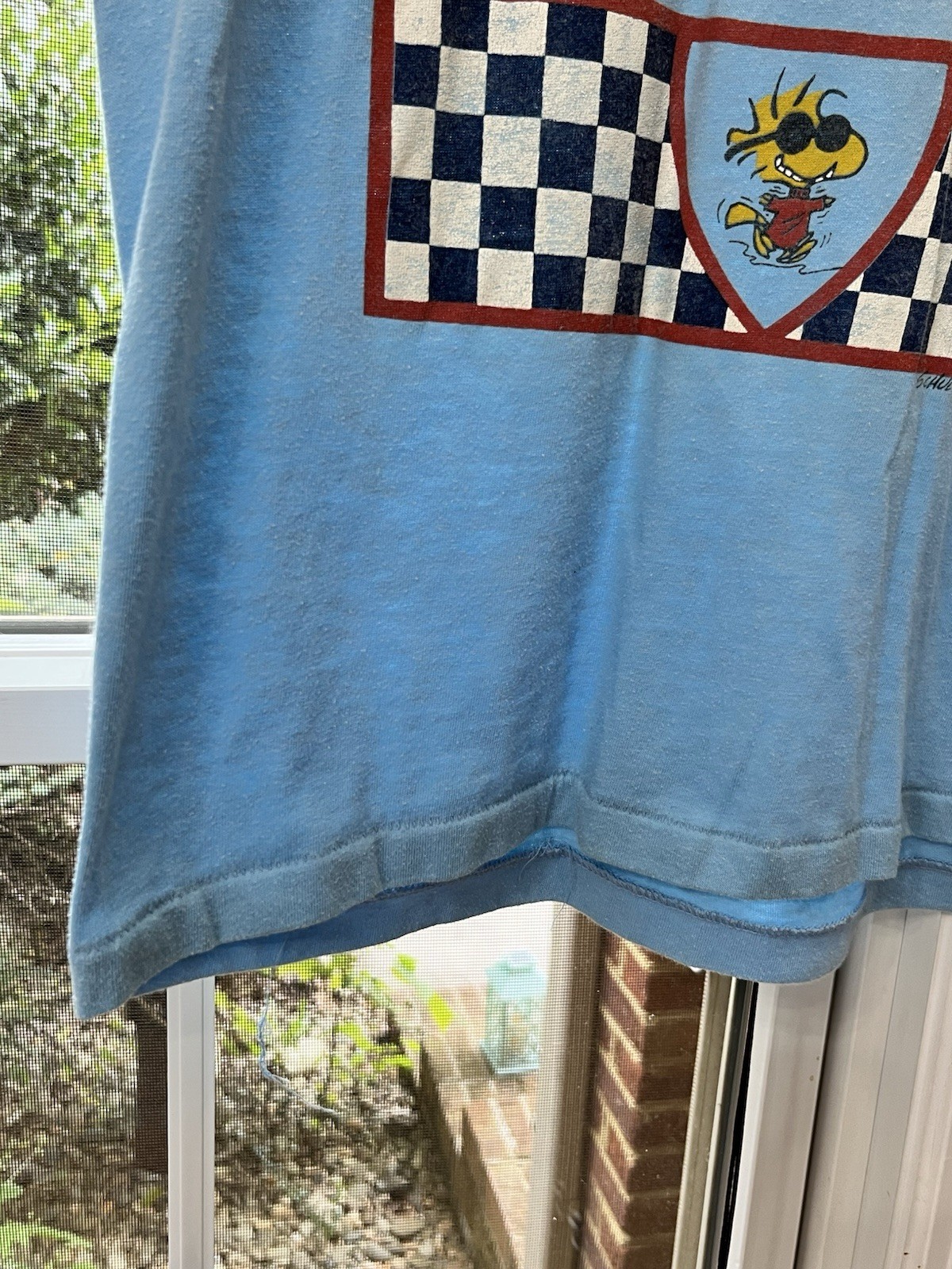 Vintage 80’s Snoopy World Tour T-Shirt Single Stitch Men’s XL Artex Light Blue gallery