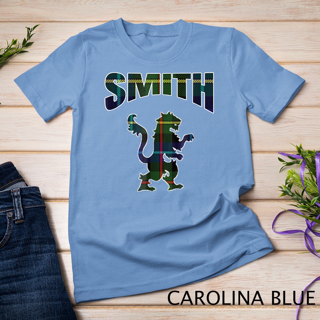 Smith Clan Kilt Tartan T-Shirt Lion Namesake Scottish gift Unisex T-shirt gallery