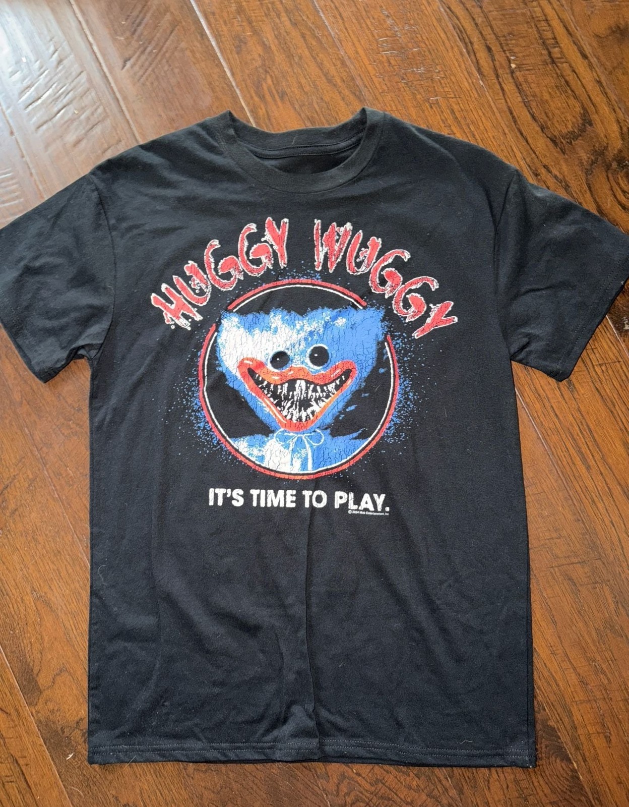 Poppy Playtime Huggy Wuggy It’s Time To Play Graphic T-Shirt Black