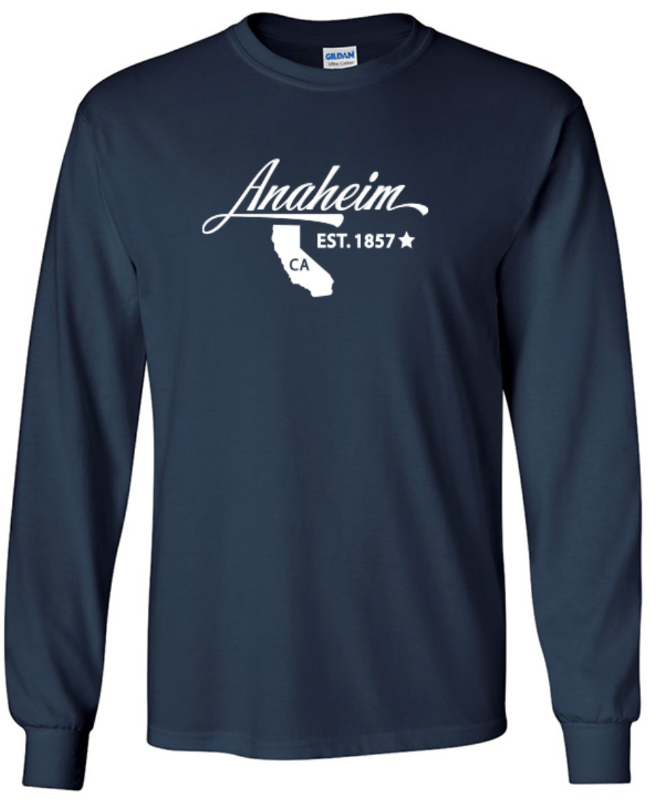Anaheim California State T-Shirt Long Sleeve Graphic Tees Unisex Apparel Design gallery