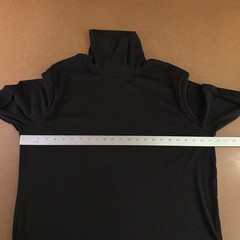 Ficerd Mens X-Large Black Stretchy Long Sleeve Turtleneck Classic T-Shirt NWT
