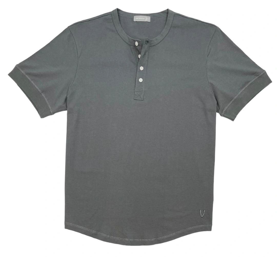 VarietyAthletics Mens Soft Pima Cotton Elastic Sleeve Cuff Henley T-Shirt gallery