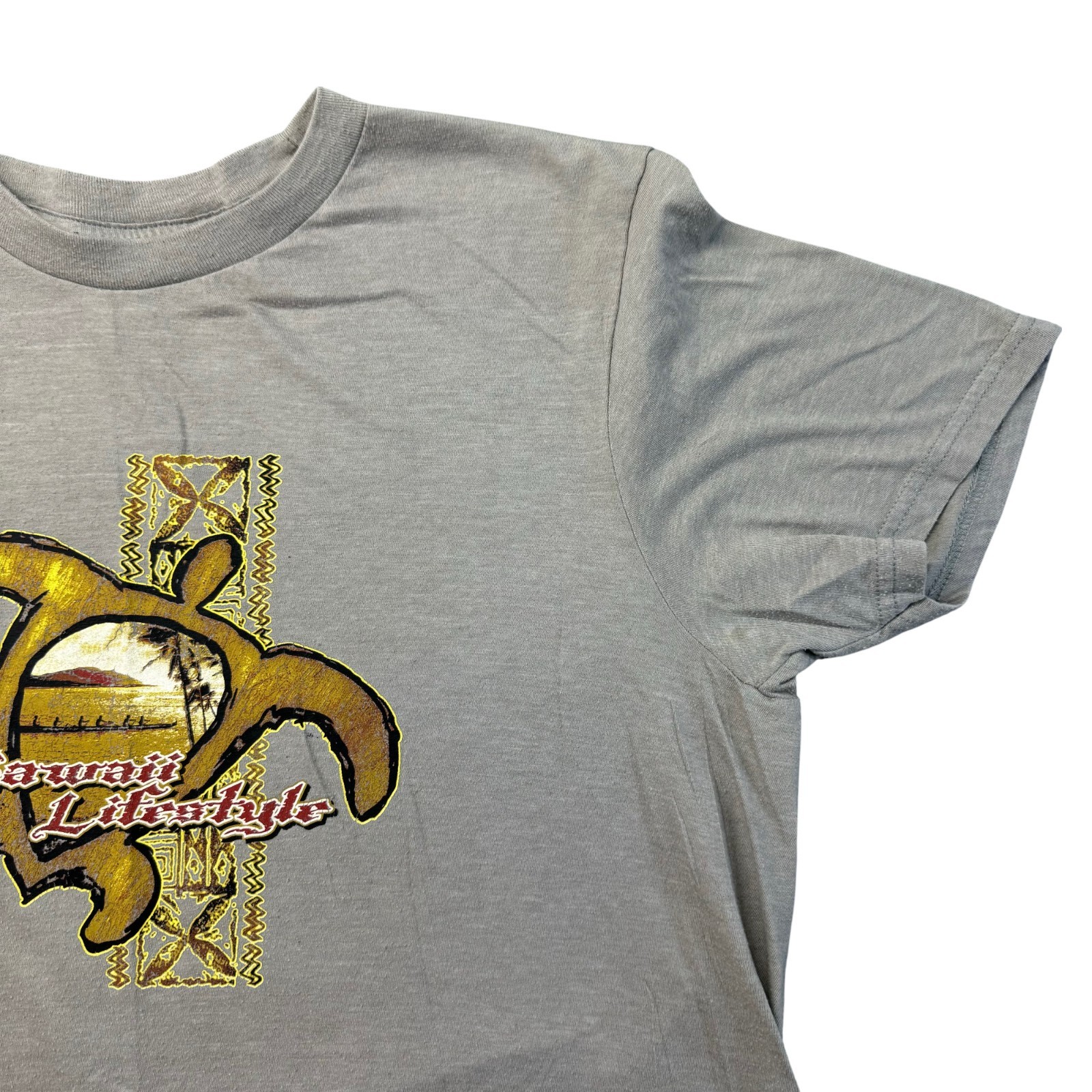 Hawaii Lifestyle Shirt Mens Medium Gray Y2K Surfing Outdoor Beach Vintage Skater gallery