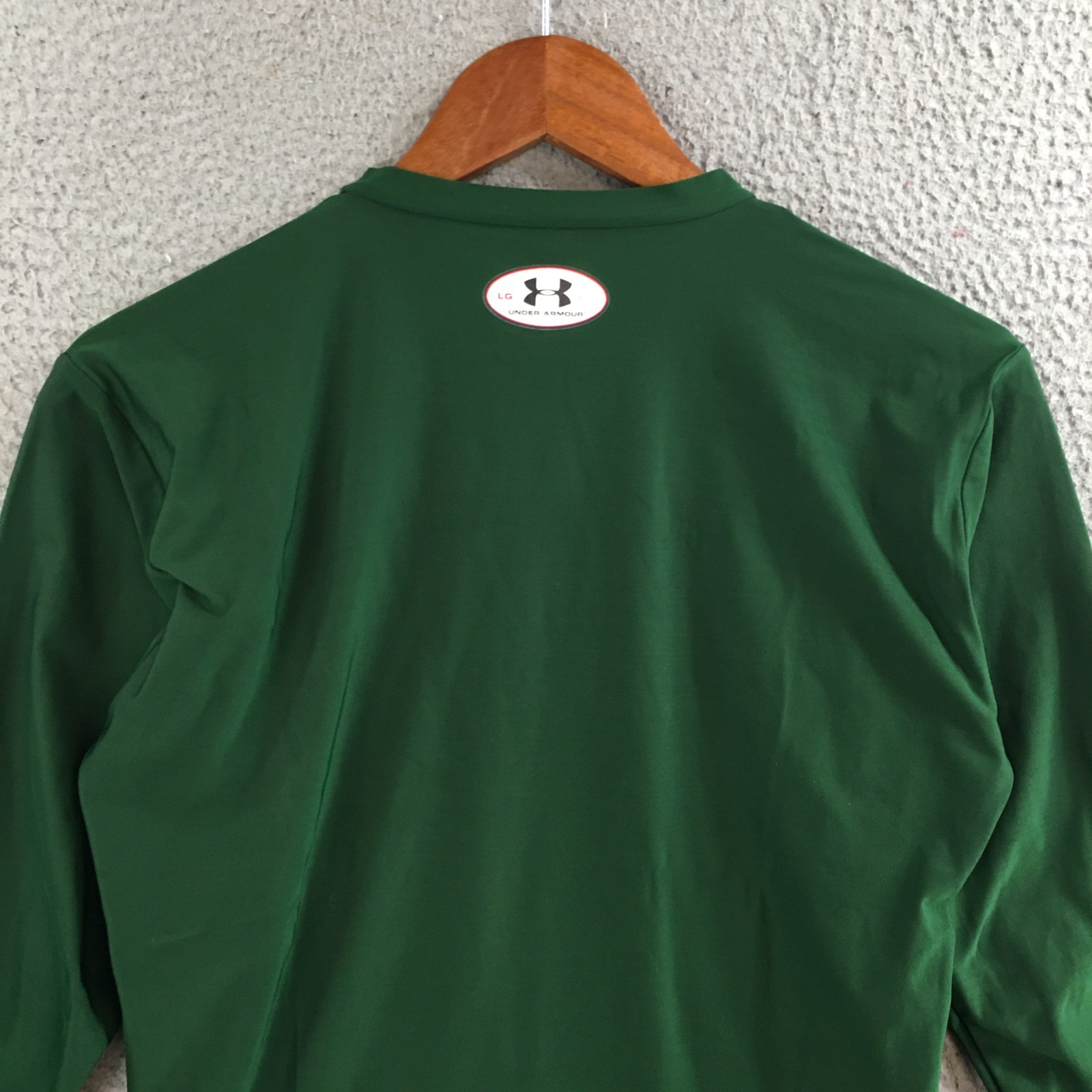 Under Armour Activewear Long Sleeve T-Shirt Mens Large Athletic Crew Neck Green gallery