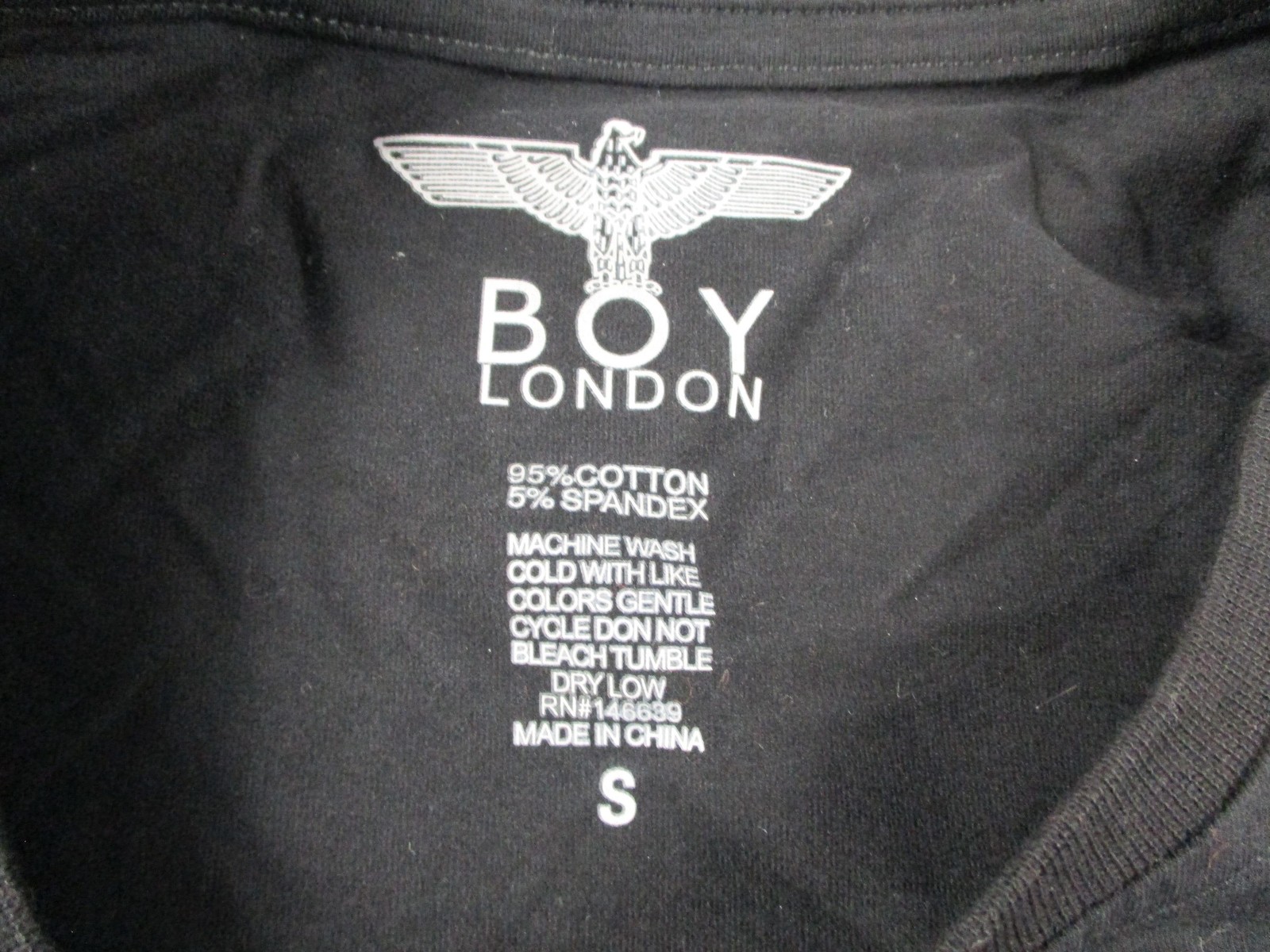 BOY London Shirt MenS Small Black Pink Logo Graphic T-Shirt Crewneck 1299-1301 gallery