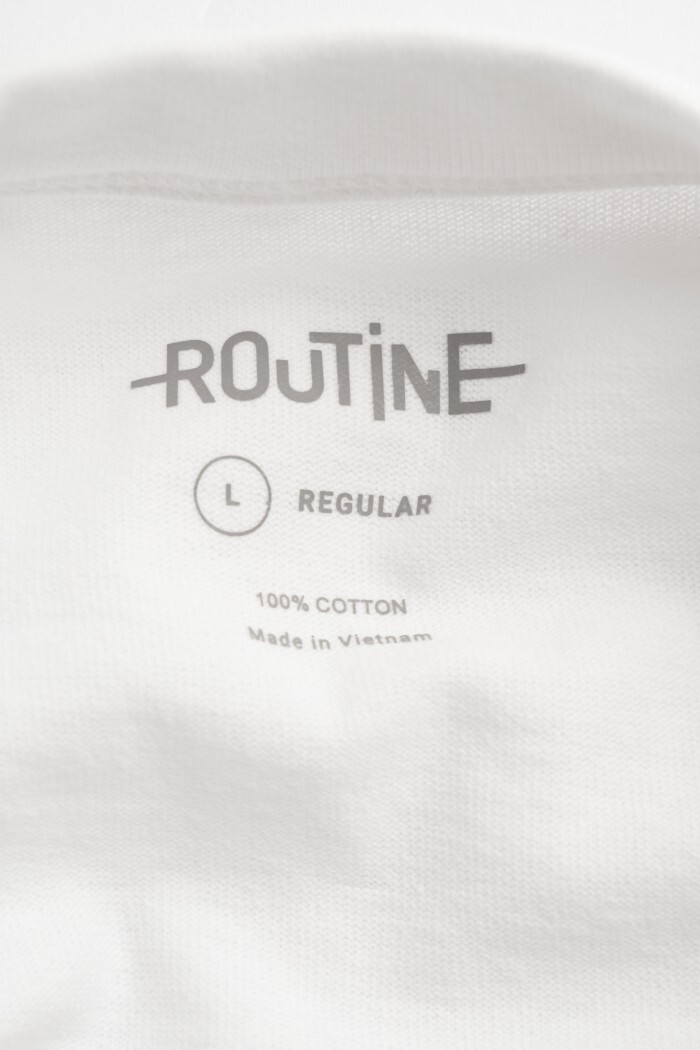 Routine Short Sleeve T-Shirt - Form Regular - White - Any Size gallery