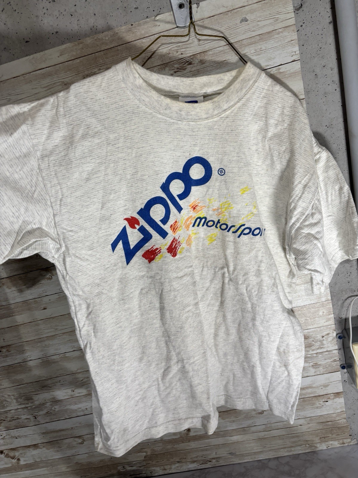 Men’s Medium Zippo Motorsports Rugged Sweats Brand T Shirt 100% Cotton See Photo gallery