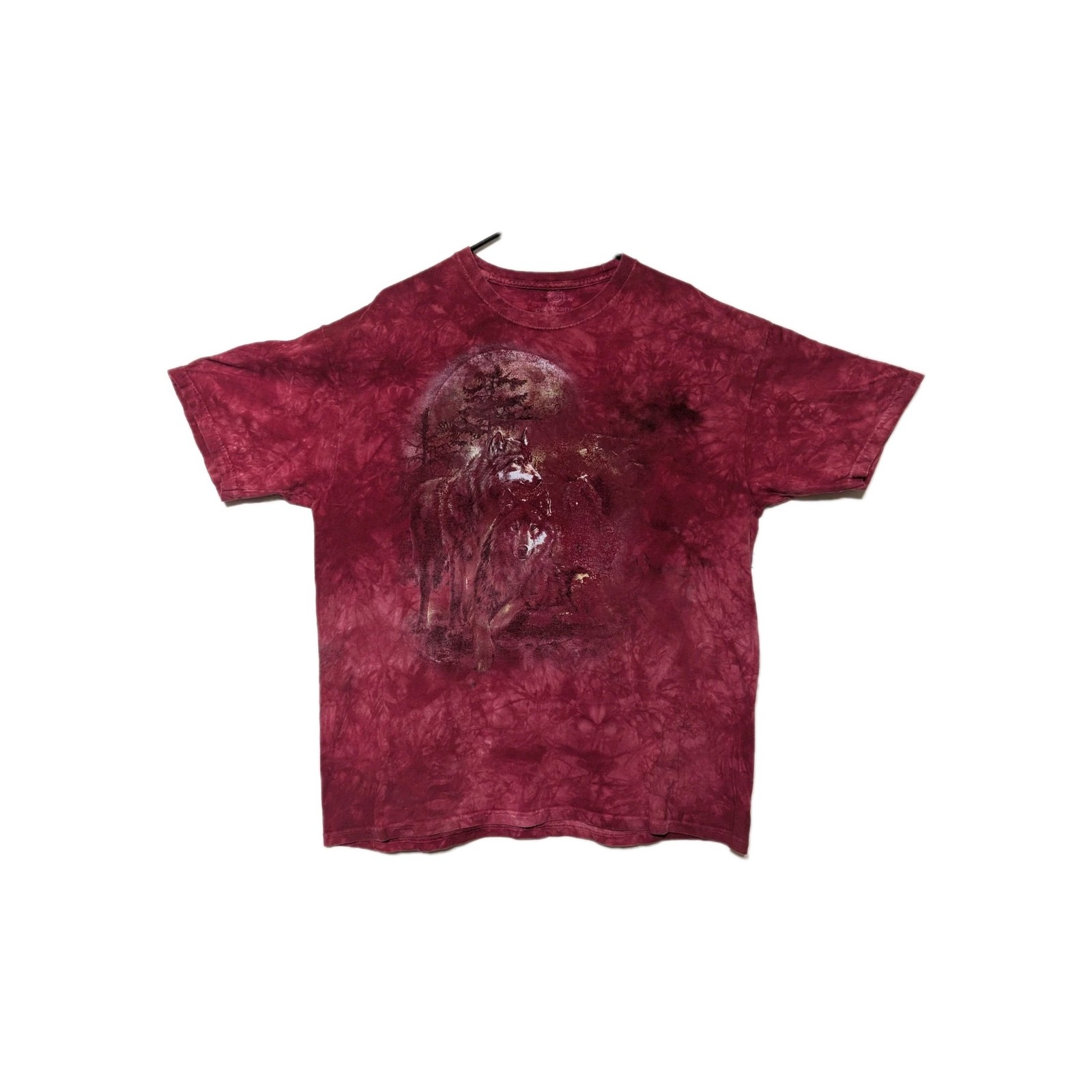 The Mountain Mens T-shirt Red "3 Wolf Moon" New Logo XL #6177 gallery