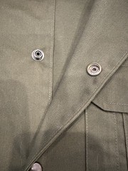 Devium Riveter Canvas/twill Snap Button Shirt, Mens Large, Army Green