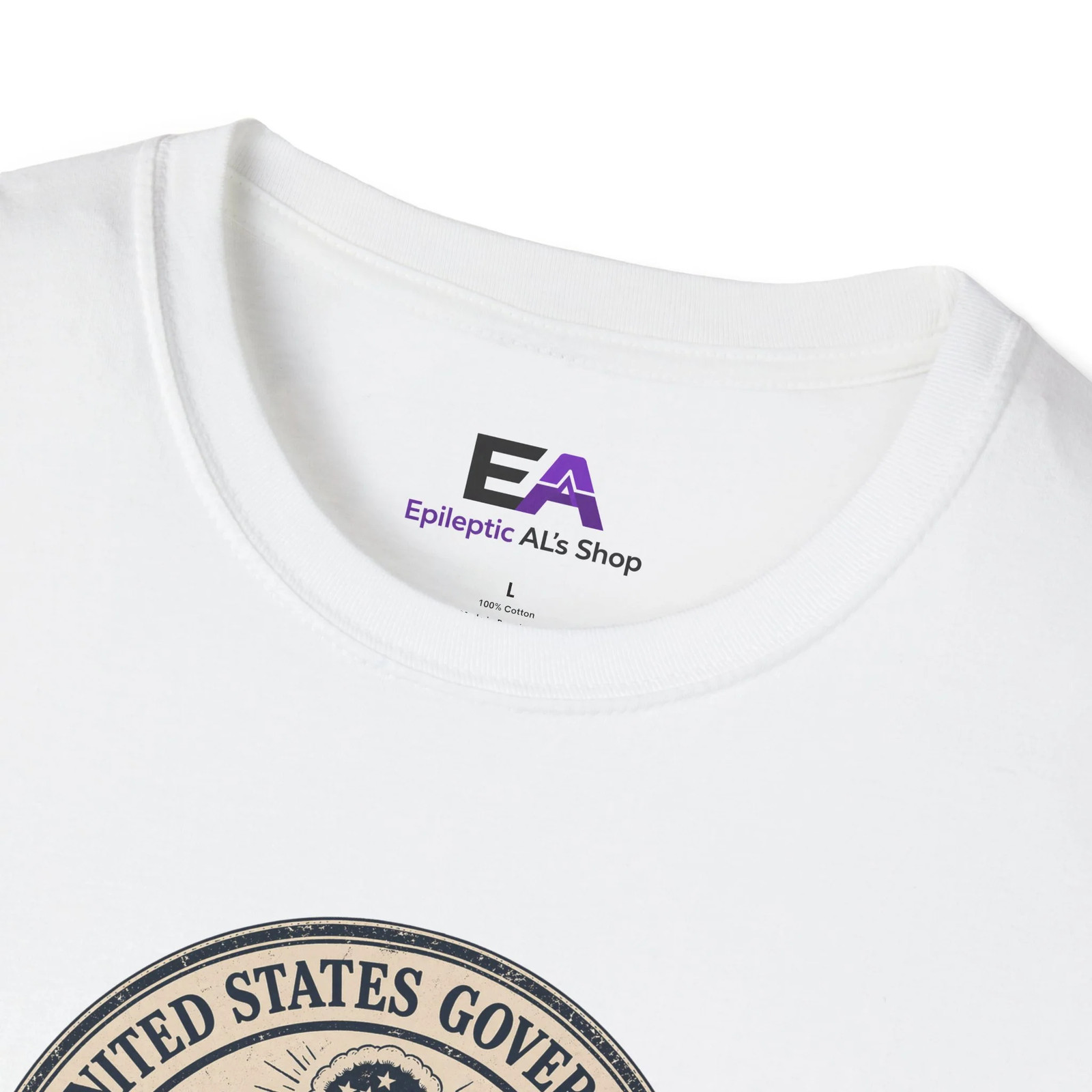US Government Seal T Shirt Promises Exceed Delivery Funny Unisex Graphic Tee gallery